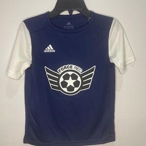 Adidas Blue and White Performance Jersey